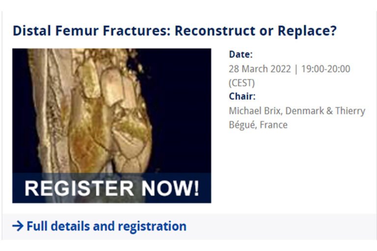 Distal Femur Fractures: Reconstruct or Replace? | EFORT Webinars