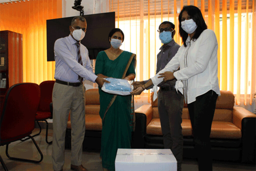 National Hospital of Kandy. PPE set donation 1